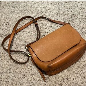 Fossil leather crossbody